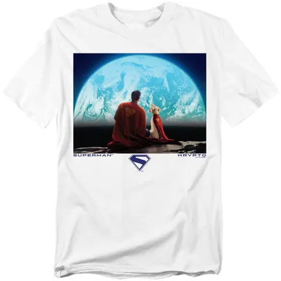 Zdjęcie produktu dla Koszulka męska/damska typu uni "Superman - 2025 Earth Rise" (TV44006) (rozmiar S) (biała)