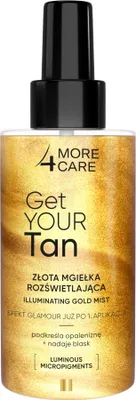 Produktbild von More4Care Goldener Glanz Körperspray, 150 ml – Perfekte Bräune für einen makellosen Teint