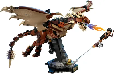 Produktbild von LEGO 76406 Harry Potter Ungarischer Hornschwanz, Drachen Spielzeug, Figur aus der Wizarding World, Fanartikel, Zimmer-Deko