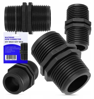Produktbild von TRCR Bewässerungsnippel 1" AG x 1" AG Kunststoff