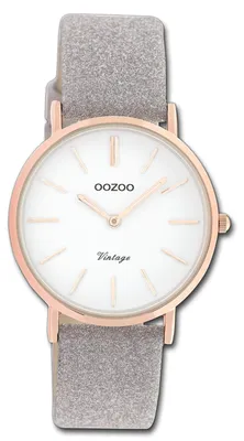Produktbild von Oozoo Vintage Series Damen C20158 Quarzuhr mit Lederarmband braun D3UOC20158