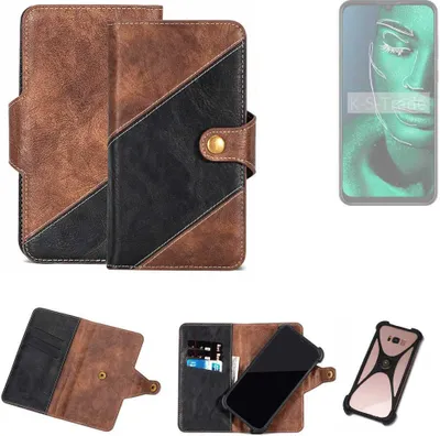Produktbild von K-S-Trade Handyhülle Schutzhülle Bookstyle Case kompatibel mit ZTE Blade 10 Klapphülle Cover Hülle Schutztasche 1x
