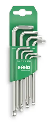 Produktbild von Felo Winkelschlüssel Satz 8-tlg. TORX Kugelkopf T 9 - T 40