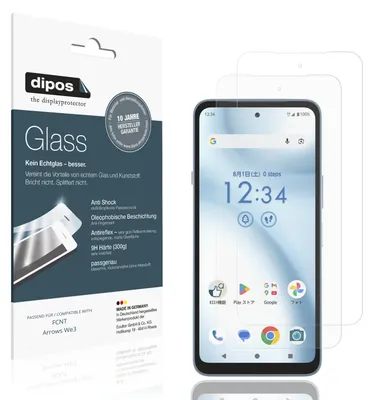 Produktbild von 2x Schutzfolie für FCNT Arrows We3 matt - Anti-Shock 9H Folie dipos Glass Kunststoffglas