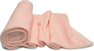 Produktbild von Minky Strickstoff glattes Muster, Puderrosa 50 x 160 cm