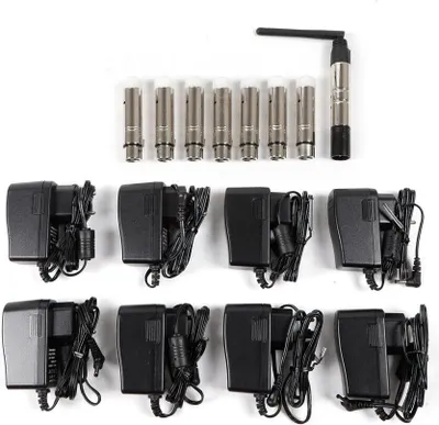 Image de DMX512 Wireless Receiver 7 Récepteur Contrôleur d'effets de lumière sur scène 126 canaux Émetteur 2.4G Party