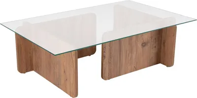 Image de Kallias - Table basse 105x65x30h cm Marron Pin, Porte-revues