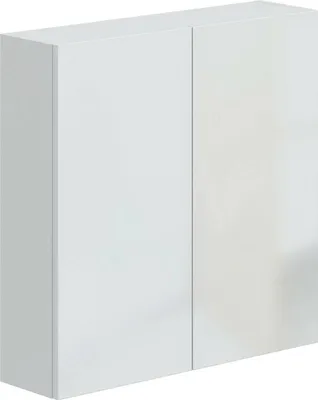 Immagine prodotto di Dmora Mobile Pensile Apollosa 16x60h cm Bianco Bianco Lucido, Apertura Battente 2 Ante