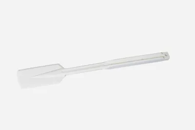 Produktbild von Stielschaber Eisspachtel Teigspatel Weiß aus einem Stück extra stabil 33,5cm
