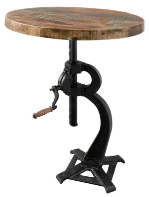 Immagine prodotto di MASSIVMOEBEL24 | tavolo d'appoggio in legno di Legno riciclato 75x75x75 multicolore laccato INDUSTRIAL #22