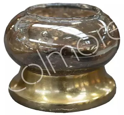 Produktbild von Windlicht DELTA Ø12x9cm Gold