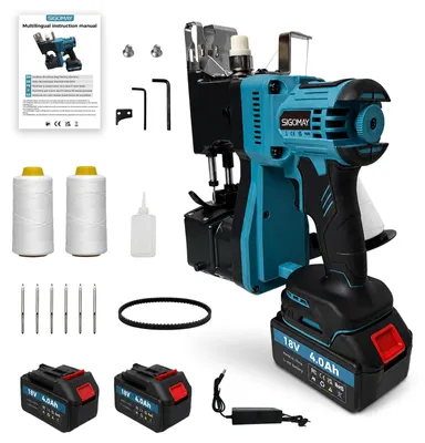 Productafbeelding van Accu Zakkennaaimachine Brushless, Draagbare Zakkenstikker 18V