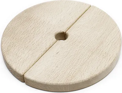 Zdjęcie produktu dla Wiltec część zamienna do prasy do owoców 12/18 L - drewniana pokrywa - Ø 230 mm na zewnątrz - 2 części - do prasy do soków, prasy do zacieru, akcesoriów do prasy do wina