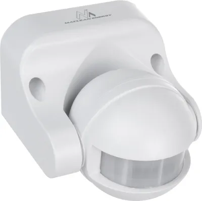 Produktbild von PIR-Bewegungsmelder Dämmerungssensor Infrarot IP44 weiß Reichweite 12m max. Belastung 800/1200W MCE358 W