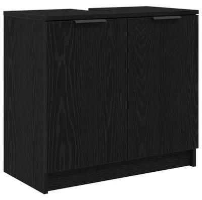 Obrázek produktu pro vidaXL Koupelnová skříňka vzhled černého dubu 64,5 x 33,5 x 59 cm
