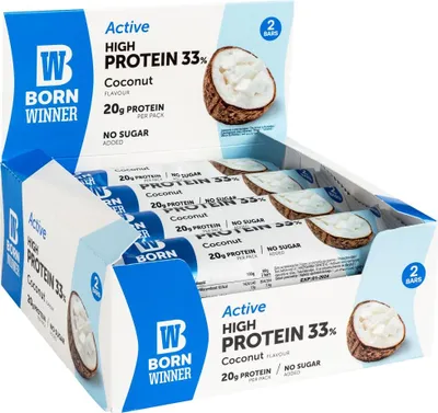 Produktbild von Born Winner | Active 33% High Protein Bar Coconut