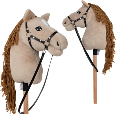 Produktbild von Pink Papaya Hobby Horse mit Halfter und Trense, Steckenpferd - Dunja Größe M