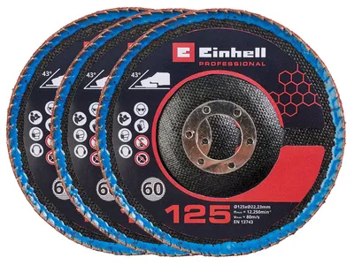 Obrázek produktu pro Einhell 4440020, Řezací disk, Plochý, Litina, Kov, Ocel, Einhell, 12,5 cm, Černá