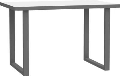 Schreibtisch Arbeitstisch KEFLAVIK 120 cm Weiß / Grau von Forte
