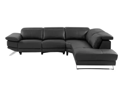 Produktbild von Vente-unique PUNO, Ecksofa, Wohnzimmer, Schwarz, 6 Sitz(e), Schwarz, 720 kg