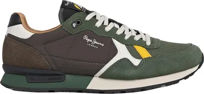 Image de Pepe Jeans Brit Essence Chaussures de sport Vert UE 42 Hommes Vert UE 42