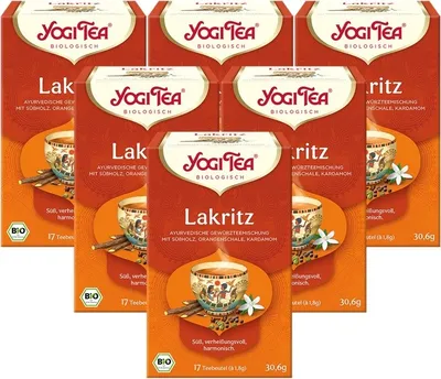 Produktbild von 6 x  YOGI TEA Lakritz | 6 x 30,6g