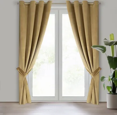 Produktbild von Vorhang ANTARA dunkelbeige 140x270 cm Ösen Ösenvorhang TROCZ
