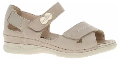 Produktbild von Rieker Sandaletten,Stadtbd.b.25mm o.Fußb in beige, Gr. 38