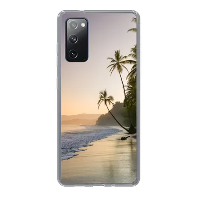 Produktbild von MuchoWow® Handyhülle Schutzhülle Hülle für Samsung Galaxy S20 FE Strand - Sonnenuntergang - Tropisch Silikon Softcase Handy Hülle - Abdeckung