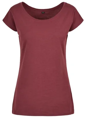 Image de T-shirt pour femmes, coupe ample, modèle TN1777 (taille M), couleur cerise
