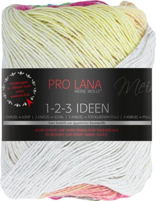 Produktbild von Pro Lana 1-2-3 IDEEN 100 g Sommergarn mit einzigartigem Farbverlauf Farbe 014 - sommer