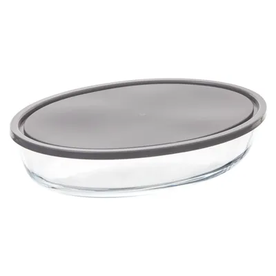 Produktbild von Großer ovaler Lebensmittelbehälter aus Glas und Kunststoff OVAL GLASFORM 30 x 21 cm