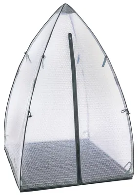 Produktbild von Dehner Winterschutzzelt Asgard, Gewächshaus zur Überwinterung, frostbeständig, 120 x 178 x 120, Kunststoff, anthrazit / transparent