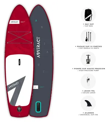 Image de Abstract Stand Up Paddle gonflable 10'(jusqu'à 135kg) -Jaws Ruby 10'