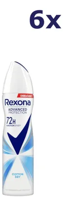 Produktbild von 6x Rexona Deospray – Baumwolle Dry 150 ml