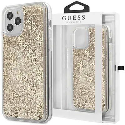 Obrázek produktu pro Guess 4G Liquid Glitter – pouzdro iPhone 12 Pro Max (zlaté)