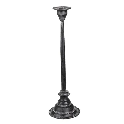 Zdjęcie produktu dla Świecznik Clayre & Eef, czarny, Ø 11 x 37 cm