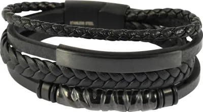 Produktbild von "Nicol" Armband aus Kunstleder mit Gravurplatte, VE-4