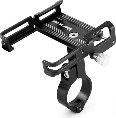Produktbild von GUB P10 Fahrrad Handyhalterung Lenker Universal Motorrad Halterung mit Silikon-Sicherheitsband für 4,0 - 6,7 Zoll Handy, Smartphone, Navi usw. Aluminiumlegierung Schwarz