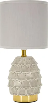 Zdjęcie produktu dla Lampka nocna o Ferretti Pigny E14, Ø 15 x 30,5 cm, kolor kremowy