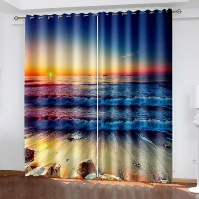 Obrázek produktu pro Zatemňovací závěsy s poutky, sada 2 kusů, rozměry 214 x 244 cm