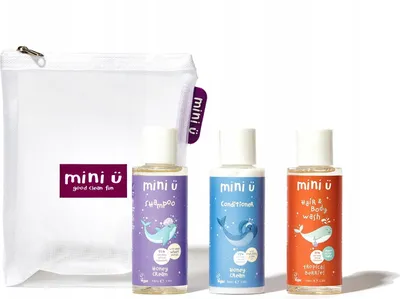 Produktbild von Mini-U Haar- und Hautpflege-Set: Shampoo, Spülung, Gel