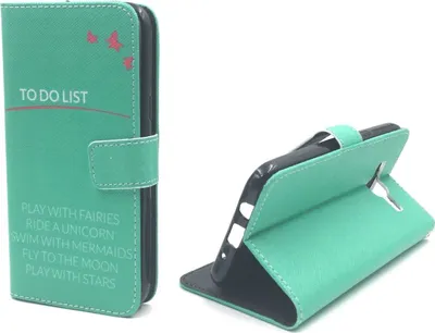 Produktbild von Handyhülle Tasche für Handy Samsung Galaxy J5 TO DO LIST Türkis