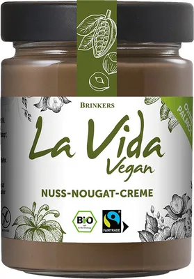 Produktbild von Brinkers La Vida Vegan  Nuss Nougat Creme Brotaufstrich 270g