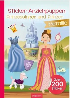 Produktbild von Sticker-Anziehpuppen Metallic - Prinzessinnen und Prinzen