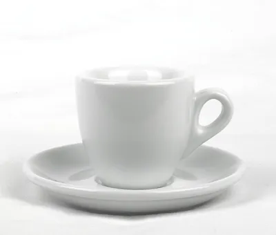 Produktbild von Besonders dickwandige (10 mm) Espresso-Tasse »Bar Italia« | weiss (56 ml)