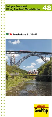 Obrázok produktu pre NRW Wanderkarte 48 Solingen, Remscheid, Hilden, Burscheid, Wermelskirchen 1 : 25 000