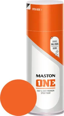 Produktbild von Sprühlack Maston ONE glänzend RAL 2004 reinorange 400 ml