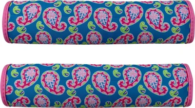Produktbild von 2x Auto Gurtschutz Sicherheitsgurt Schulterpolster Schulterkissen Autositze Gurtpolster für Kinder und Erwachsene (Türkis/Rosa) - HECKBO