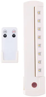 Productafbeelding van Grundig Kastverlichting LED Draadloos Ledstrip op Batterijen (Excl.) Kastlamp 23 x 5 x 2 cm met Afstandsbediening 180° Kantelbaar Kunststof Wit